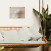Veer - Minimalistisch - Roze tuinposter los doek klein -sfeer7