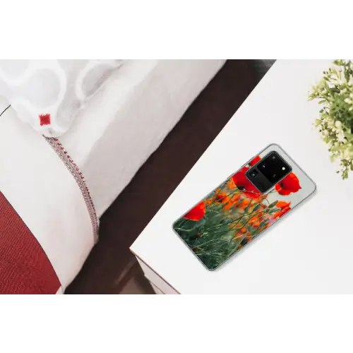 Klaproos - Bloemen - Wilde bloemen Telefoonhoesje Samsung Galaxy S20 Ultra klein -kamerS20Ultra
