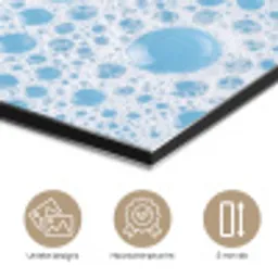 Schuim - Bubbels - Blauw aluminium wit klein -closeup_NL