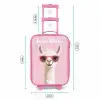 Lama - Wit - Zonnebril - Wimpers Kinderkoffer - Roze klein -productfoto_formaten