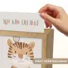 Leeuw - Uil - Beige - Dieren - Quote Light Box met kabel (Kinderlampje) klein -USP_websiteprintNL