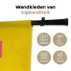 Geel - Roze - Oh - 3D Wandkleed katoen klein -sfeer2