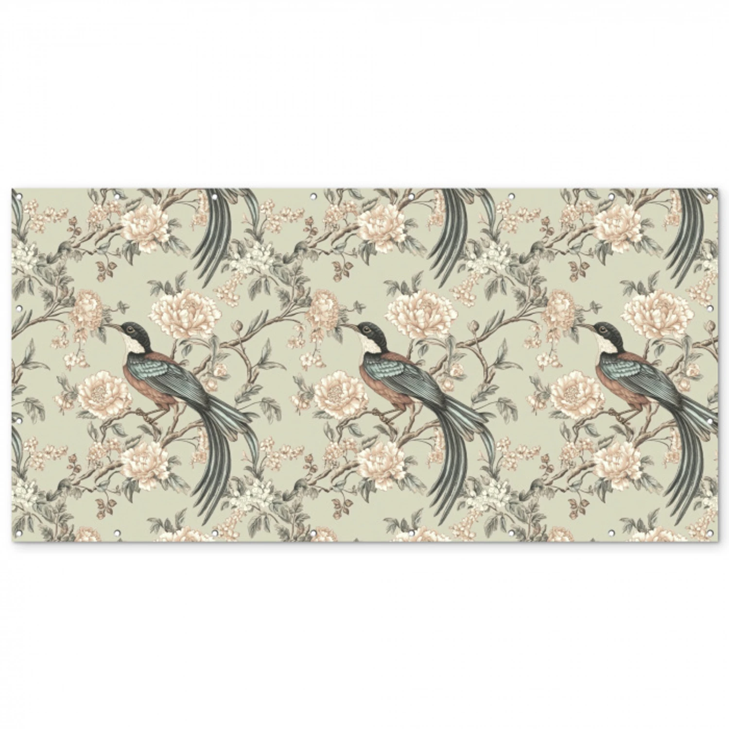 Bloem - Vogel - Kleurrijk Balkonbeschermer Duitsland klein 596 -zz_3d