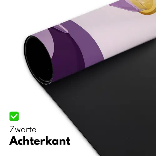 Cocktail - Paars - Minimalistisch - Citroen Muismat XXL klein -sfeer2