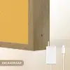 Gitaar - Akoestisch - Geel - Minimalistisch Light Box met batterij (Wandlamp) middel -USP_websiteoplaadbaarNL