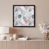 Monstera - Pastel - Bladeren - Tropical fotolijst zwart zonder passe partout klein -sfeer5
