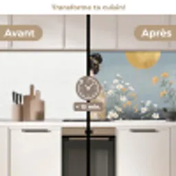 Aziatisch - Vrouw - Kimono keuken achterwand 2 middel -voor-na2_FR