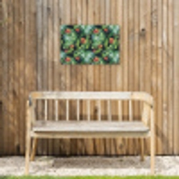 Monstera - Jungle - Bladeren Tuinposter op houten frame 2 cm dik klein -sfeer4