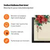 Kerst - Poinsettia - Omlijsting - Kleurrijk Inductie beschermer vinyl 3mm klein -zzzzzzz-td-ups