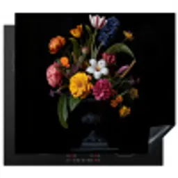 Lente - Bloemen - Klassiek - Vaas Inductie beschermer vinyl 3mm middel -3d