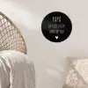 Quotes - Papa ik lijk steeds meer op jou - Stef Bos - Papa - Spreuken Wandcirkel behangsticker klein -sfeer4