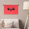 Kat - Aardbei - Cartoon Wandkleed katoen klein -sfeer4