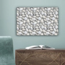 Steentjes - Grijs - Ovaal canvas 2cm klein 34 -sfeer4