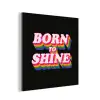 Quote - Regenboog - Roze - Zwart aluminium wit klein -3d