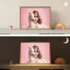 Prinses - Roze - Eenhoorn Light Box met batterij (Wandlamp kind) middel -sfeer3_kind
