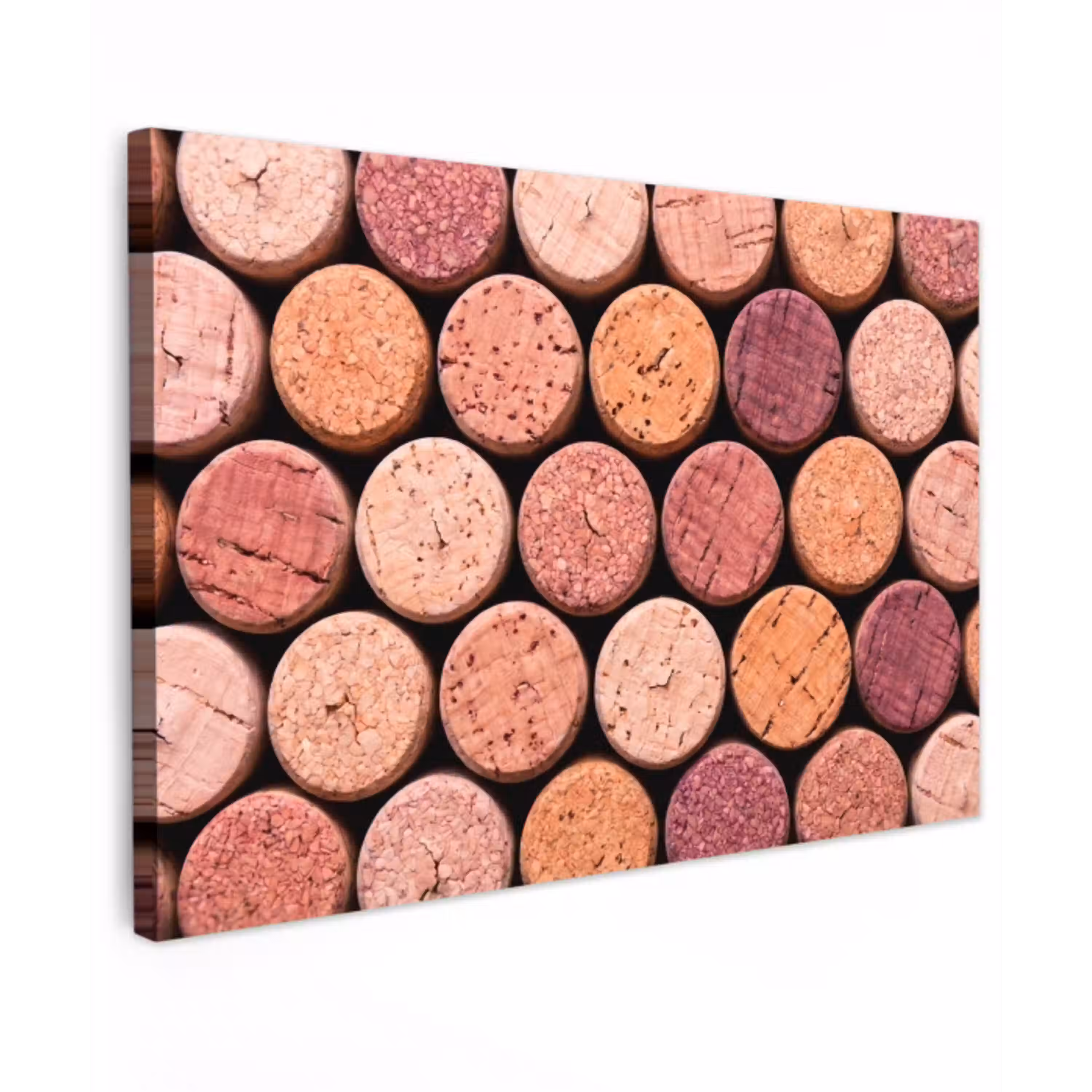 Kurk - Patroon - Abstract - Modern - Rood canvas 2cm klein -z3d