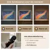 Regenboog - Sterrenhemel - Kleurrijk Light Box met batterij (Wandlamp kind) middel -USP_lichtkleurNL