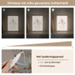 Boerderij dieren - Eend - Quote - 'Ik heb het nog nooit gedaan dus ik denk dat ik het wel kan!' Light Box met kabel klein -USP_dimbaarNL