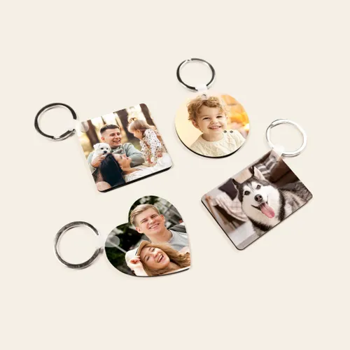 Foto op sleutelhanger