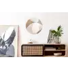 Ovale vormen - Transparant - Zachte overgang Wandcirkel aluminium klein -kantoor