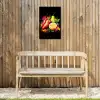 Paprika - Peer - Citroen - Graffiti - Verf - Abstract Tuinposter op houten frame 2 cm dik klein -sfeer4