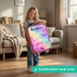 Licht - Regenboog - Hartjes Kinderkoffer - Roze klein -sfeer2_DE