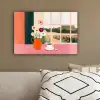 Bloemen - Koffie - Raam canvas 2cm klein -sfeer3