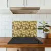 Modern - Cirkel - Goud keuken achterwand spatscherm klein 900 -sfeer2