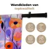 Bloemen - Kleurrijk - Bladeren Wandkleed katoen klein -sfeer2