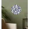 Bladeren - Klimop - Donkerblauw Wandcirkel behangsticker klein -sfeer2