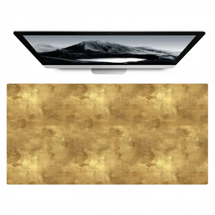 Industrieel - Textuur - Goud Muismat XXL klein 681 -zzz3d