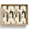 Abstract - Patroon - Bogen Dienblad Rechthoek middel 911 -z3d_shopping