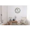 Tekst - geluk zit in 't zonnetje - Quotes - Geluk - Zon Wandcirkel aluminium klein -woonkamer