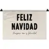Kerst - Quotes - Feliz navidad - Kerstmis - Feestdagen Wandkleed katoen klein -zz3d