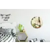 Wijn - Druiven - Kaas - Bladeren Wandcirkel aluminium klein -kinderkamer