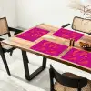 Oh la la - Oranje - Roze Placemat vinyl groot -zzsfeer4_Kitchenyeah-website