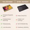 Close-up - Vrouwengezicht - Stippen - Geel Dienblad Rechthoek middel -USP_VergelijkingNL