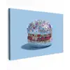 Glitters - Hamburger - Blauw canvas 2cm klein -z3d