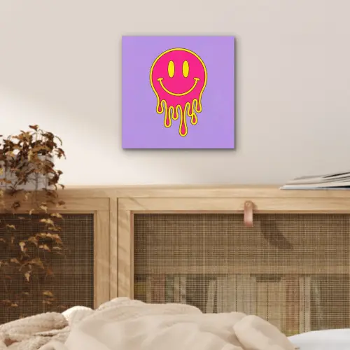 Smiley - Drip - Neon aluminium wit klein -sfeer3