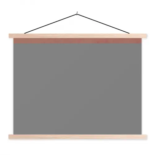 Illustratie - Vogels - Abstract - Roze textielposter latten blank klein -3d
