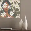 Illustratie - Vrouw - Madeliefjes - Wit PET vilt klein -sfeer6_closeup