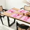 Love - Roze - Hart - Valentijn Placemat vinyl groot -zzsfeer4_Kitchenyeah-website