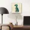 Dinosaurus - Turquoise - Stekels plexiglas 5mm klein -sfeer6