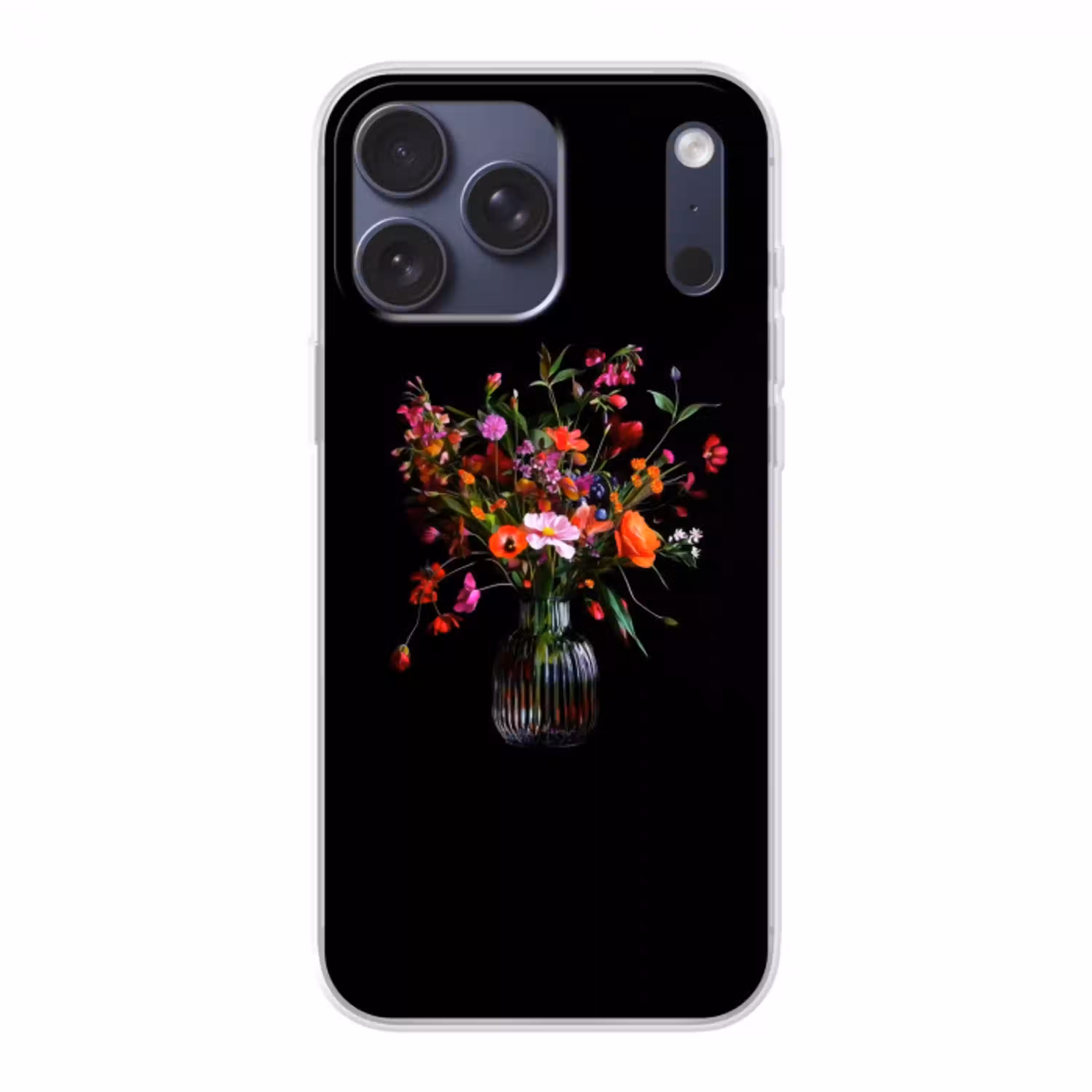 Boeket - Veldbloemen - Vaas Telefoonhoesje iPhone 17 Pro Max klein -3d