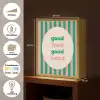 Gestreept - Quote - Ovaal - Roze Light Box met batterij (Wandlamp) middel -USP_websiteoverzichtNL