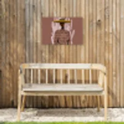 Abstract - Figuur - Illustratie - Hoed Tuinposter op houten frame 2 cm dik klein -sfeer4