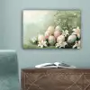 Paaseieren - Pasteltinten - Bloemen canvas 2cm klein -sfeer4