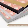 Waaier - Motief - Zalmroze Textielframe zwart klein 947 -USP_kleurenDE