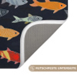 Vissen - Patroon - Kleurrijk WCmat klein 1009 -USP_AntislipDE