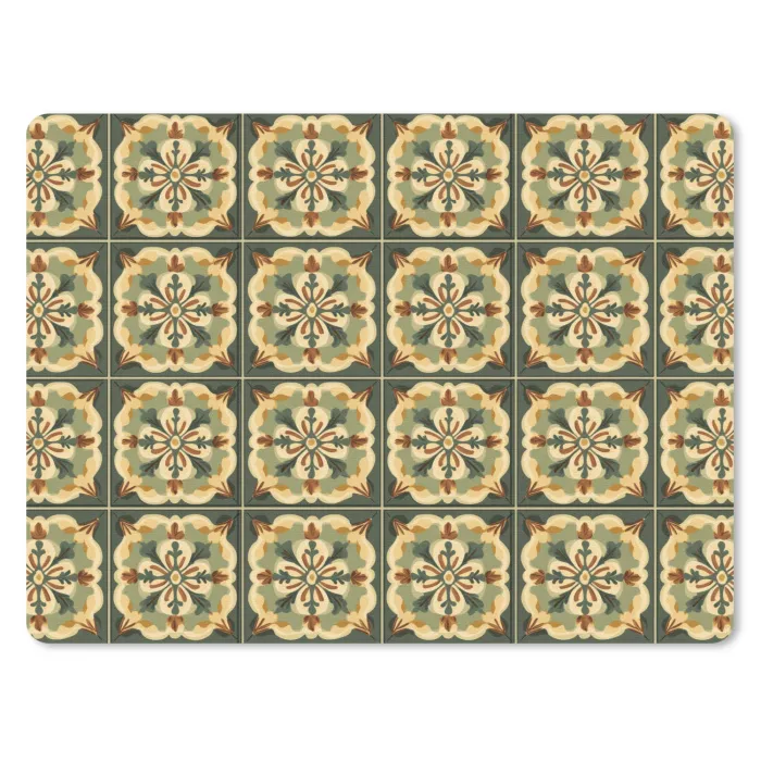 Ornament - Patroon - Groen muismat rubber klein 262 -3d